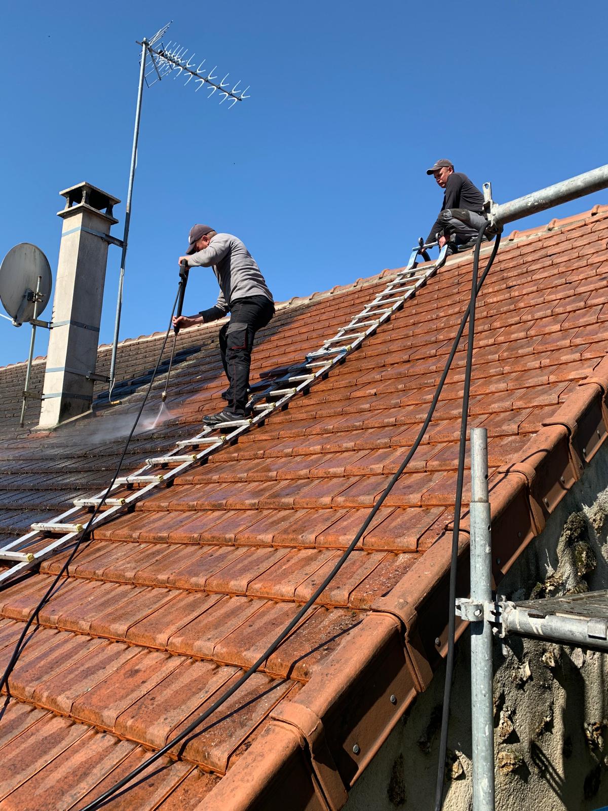 Nettoyage toiture Atelier des Compagnons Yvelines 78