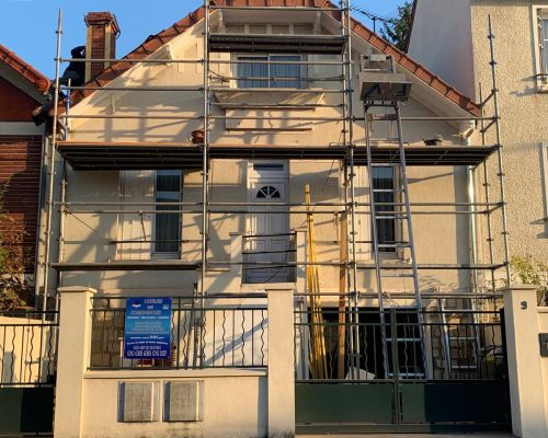 Installation échafaudage Atelier des Compagnons Yvelines 78