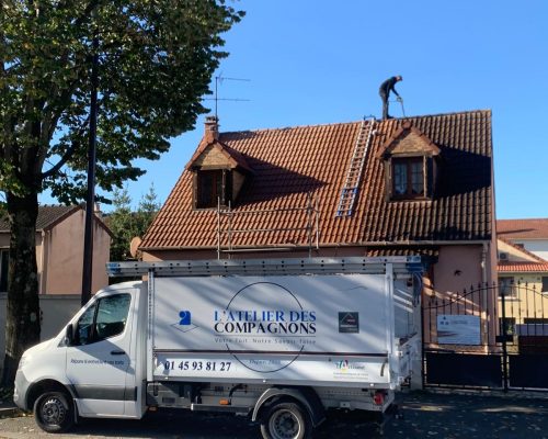 Nettoyage toiture Atelier des Compagnons Yvelines 78