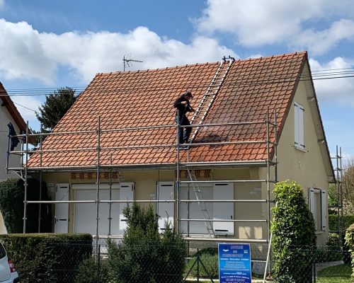 Nettoyage toiture Atelier des Compagnons Yvelines 78